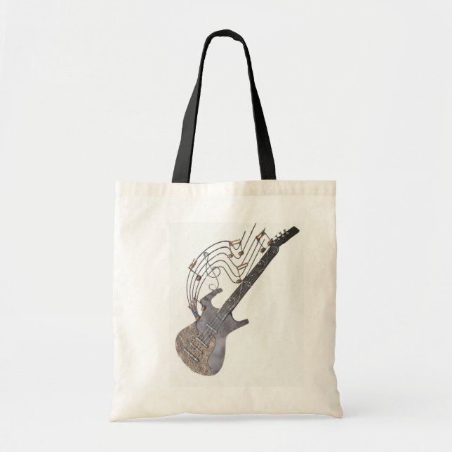 Guitar Notes Tote Bag (Front)