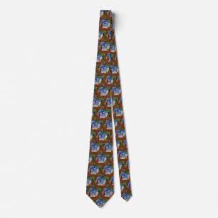 Guitar on a table by Juan Gris Tie