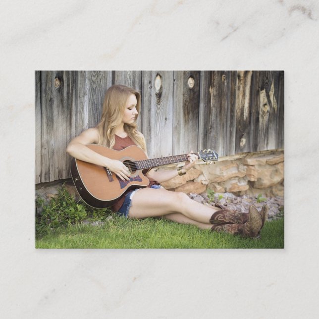 Guitar or Music Lesson Business Card (Front)