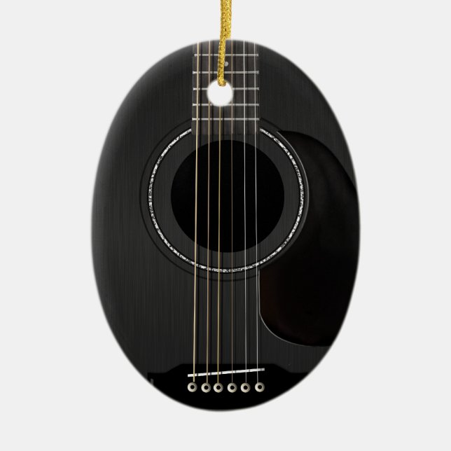 Guitar Ornament Black (Front)