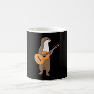 Guitar Otter Animal Kids Guitarist Art Out Coffee Mug
