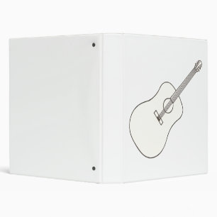 Guitar Outline Drawing School Binders
