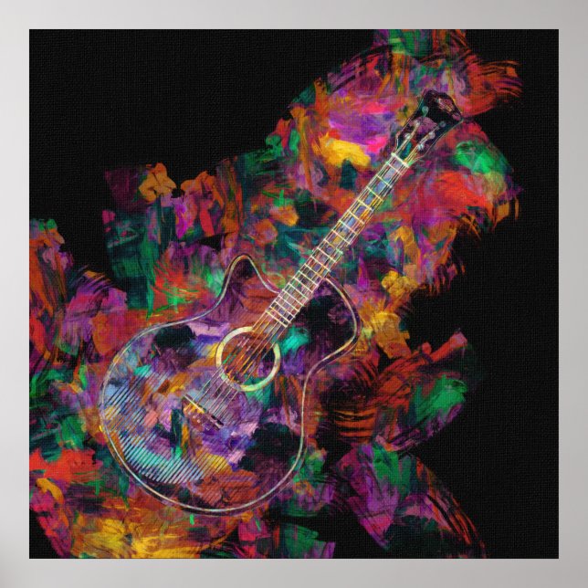 Guitar Painting Poster (Front)