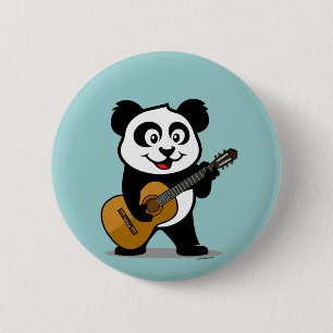 Guitar Panda 2 Inch Round Button