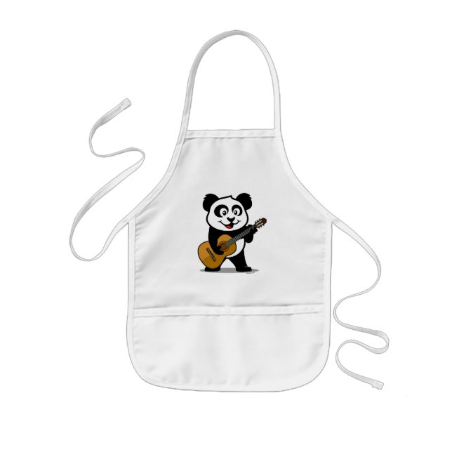 Guitar Panda Kids Apron (Front)