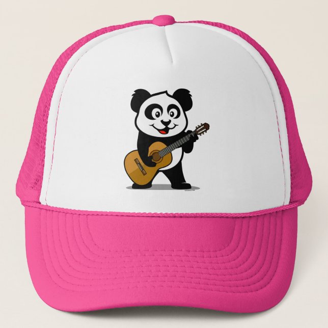 Guitar Panda Trucker Hat (Front)