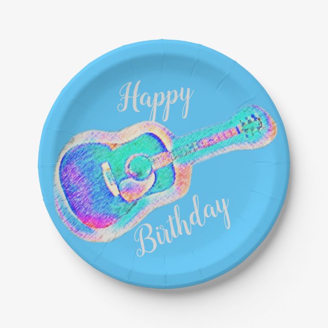 GUITAR PAPER PLATE (Front)