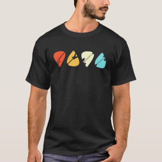 Guitar Pick Guitars Guitar Player Retro Guitarist T-Shirt