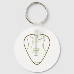 Guitar Pick Keychain