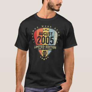 Guitar Pick  Legends Were Born In August 2005 Guit T-Shirt
