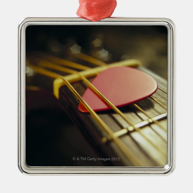 Guitar Pick Metal Ornament (Front)