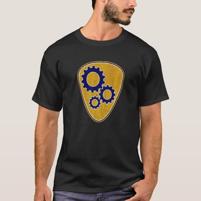 Guitar Pick Vintage For Mechanic T-Shirt (Front)