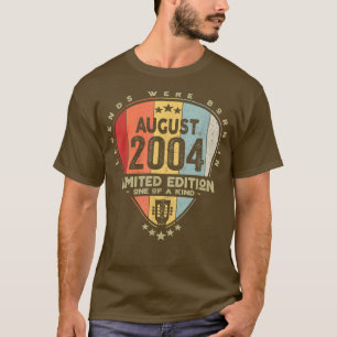 Guitar PickLegends Were Born In August 2004 Guitar T-Shirt