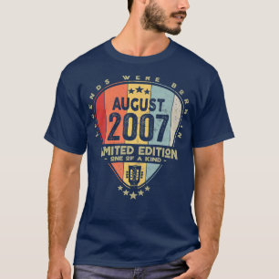 Guitar PickLegends Were Born In August 2007 Guitar T-Shirt