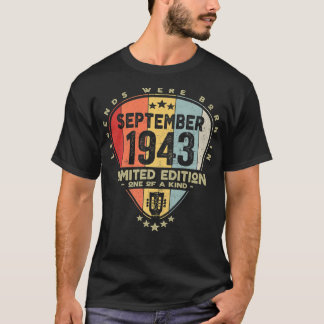 Guitar PickLegends Were Born In September 1943 Gui T-Shirt