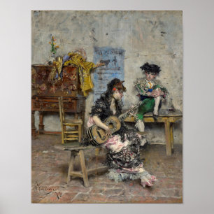 Guitar Player by Giovanni Boldini Print