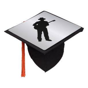 Guitar Player Graduation Cap Topper
