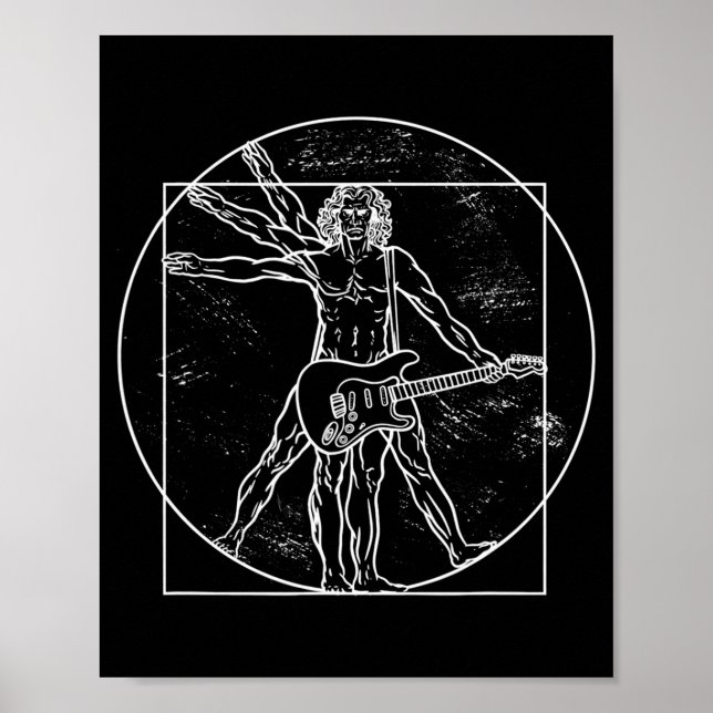 Guitar Player Guitar Musical Instrument Guitarist  Poster (Front)