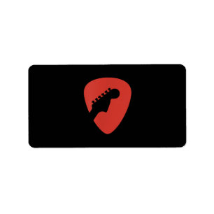 Guitar Player & Lover Guitarist Musician Birthday Label