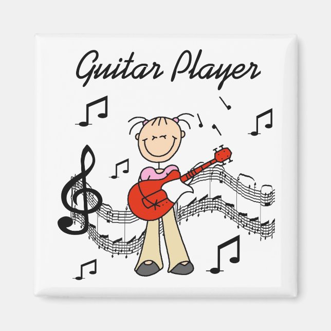 Guitar Player Magnet (Front)