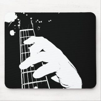 Guitar player mouse pad