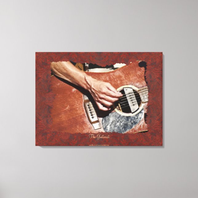 Guitar-Player Music-lover Wall Art (Front)