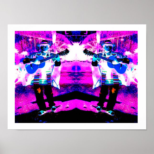 Guitar players art poster (Front)