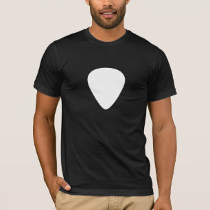 Guitar Plectrum (Pick) T-Shirt (white pick)