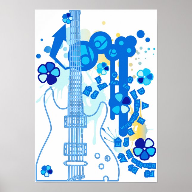 GUITAR-POP TUNES POSTER (Front)