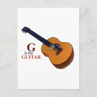 Guitar Postcard