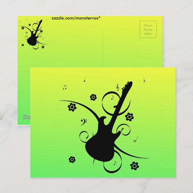 Guitar Postcard (Front/Back)