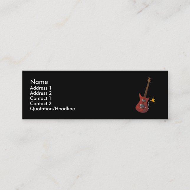 Guitar Profile Card (Front)