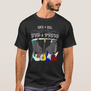 Guitar Quote Rock & Roll Loud & Proud Guitar T-Shirt