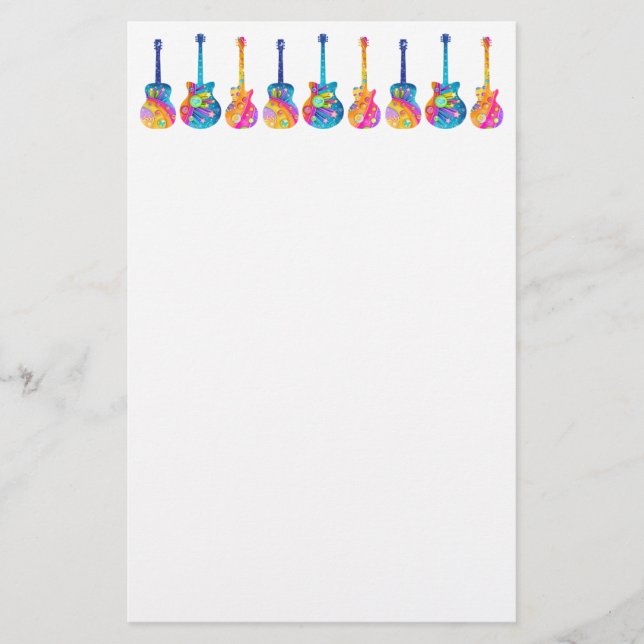 Guitar Reflecitons Stationery (Front)