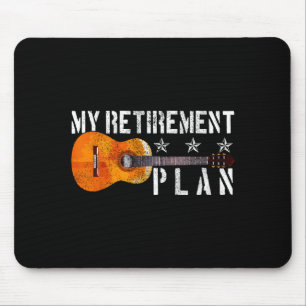 Guitar Retirement Plan - Funny Gift For Retired Gu Mouse Pad