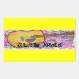 Guitar Road Sticker