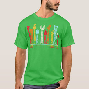 Guitar Rock And Roll Music Vintage Retro Guitars T-Shirt