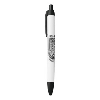 Guitar Rock design Black Ink Pen
