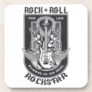 Guitar Rock design Coaster