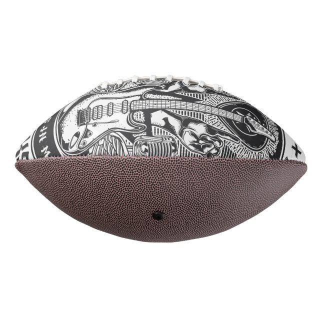 Guitar Rock design Football (Rotated 270)