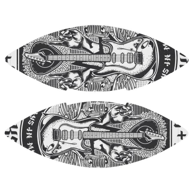 Guitar Rock design Football (Panels)