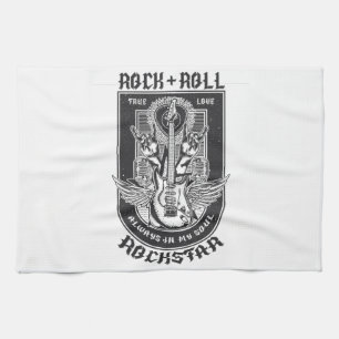 Guitar Rock design Kitchen Towel