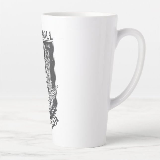 Guitar Rock design Latte Mug (Right)