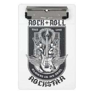 Guitar Rock design Mini Clipboard