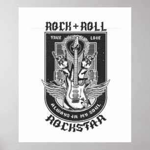 Guitar Rock design Poster