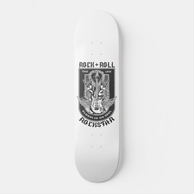 Guitar Rock design Skateboard (Front)