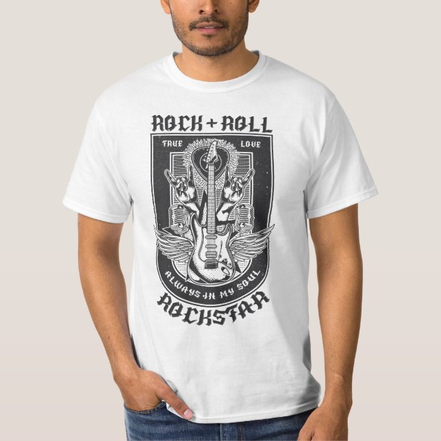 Guitar Rock design T-Shirt (Front)