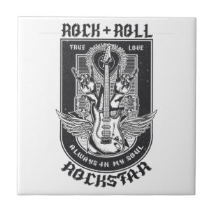 Guitar Rock design Tile