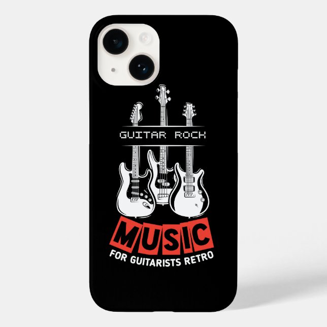 Guitar Rock Music For Guitarists Retro Case-Mate iPhone Case (Back)