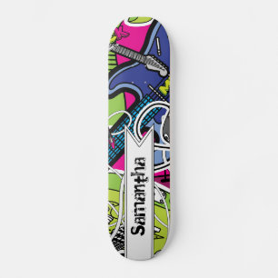 Guitar Rock Music Star Comp Skateboard